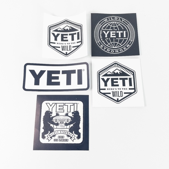 Yeti Sticker Decal Bundle Variety 5 Pack Lot - Picture 1 of 3